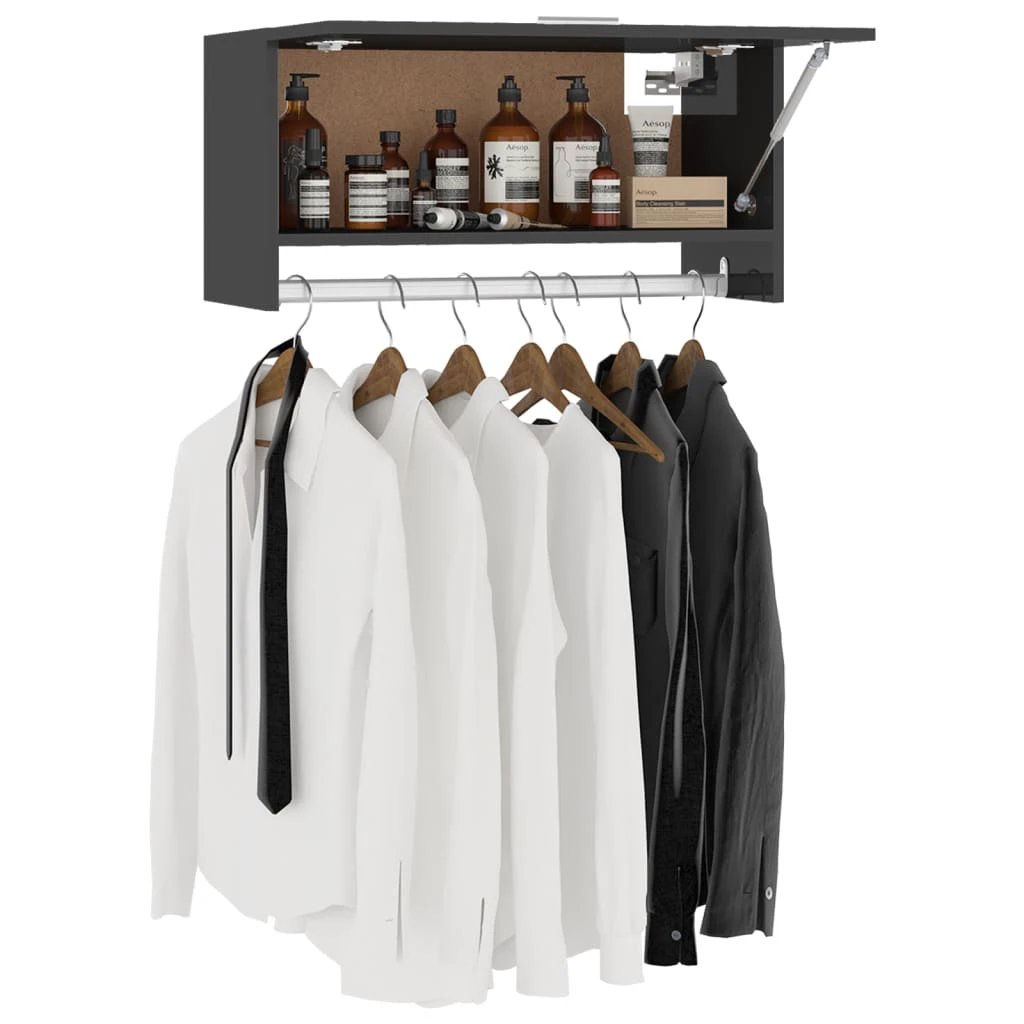 vidaXL Wardrobe White 70x32.5x35 cm Engineered Wood by vidaXL