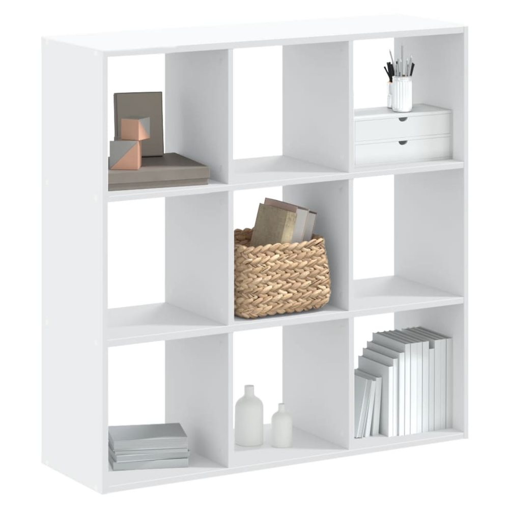 vidaXL Bookcase White 102x32x102 cm vidaXL Engineered Wood - Uncategorized Bookcase