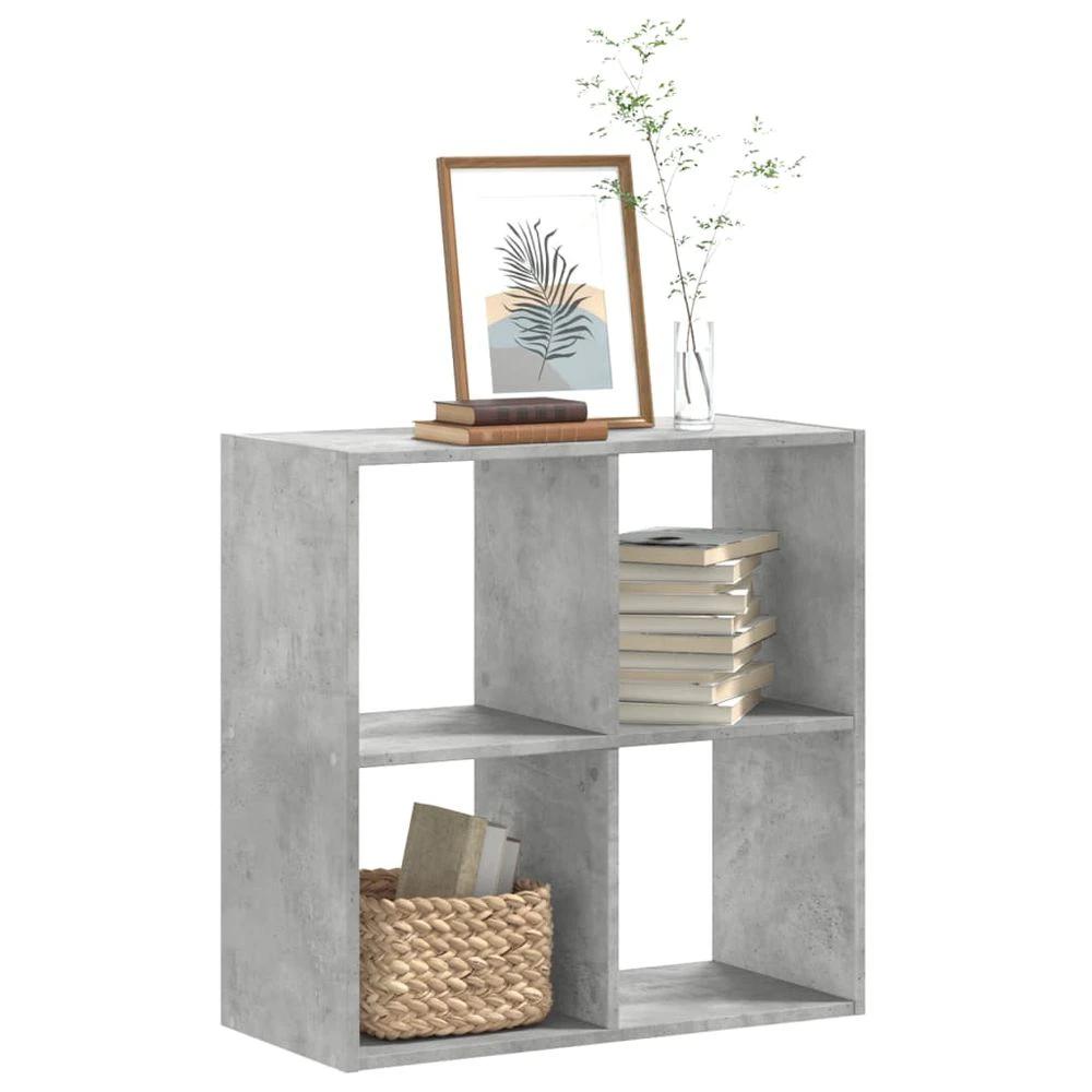 Bookcase White 102x32x102 cm vidaXL Engineered Wood by vidaXL