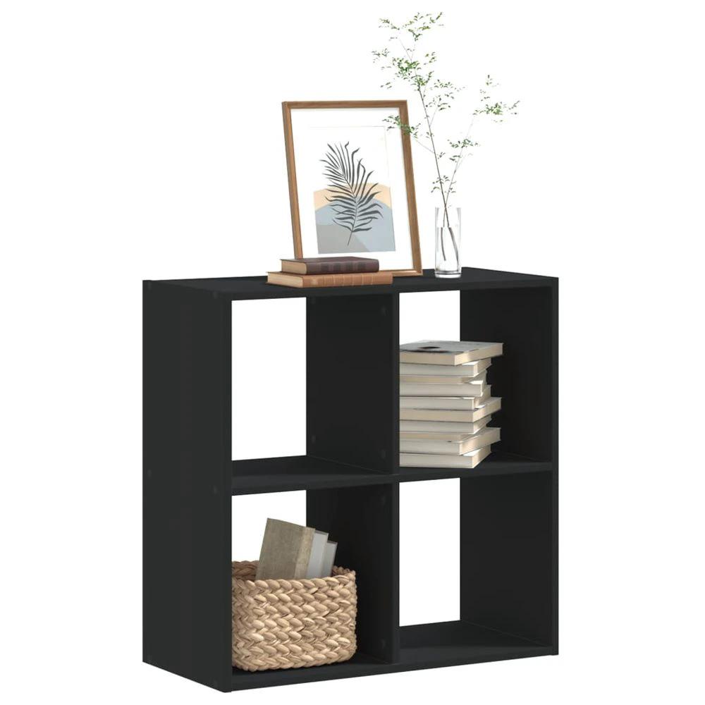 Bookcase White 102x32x102 cm vidaXL Engineered Wood by vidaXL