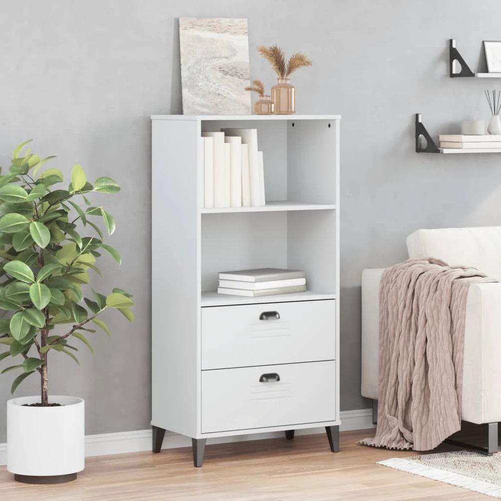 Bookcase VIKEN White 60x35x123 cm vidaXL Engineered Wood by vidaXL