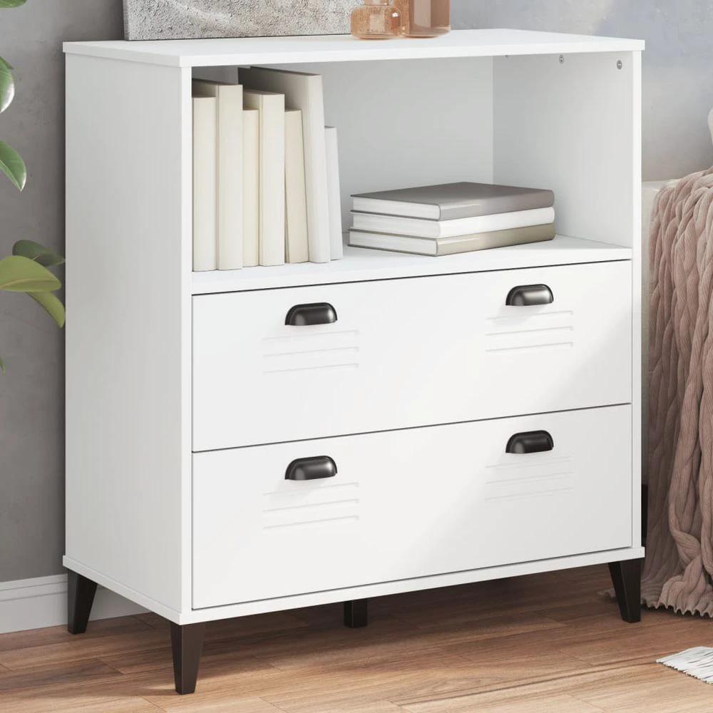 vidaXL Bookcase VIKEN White 80x40x90 cm vidaXL Engineered Wood - Uncategorized Bookcase