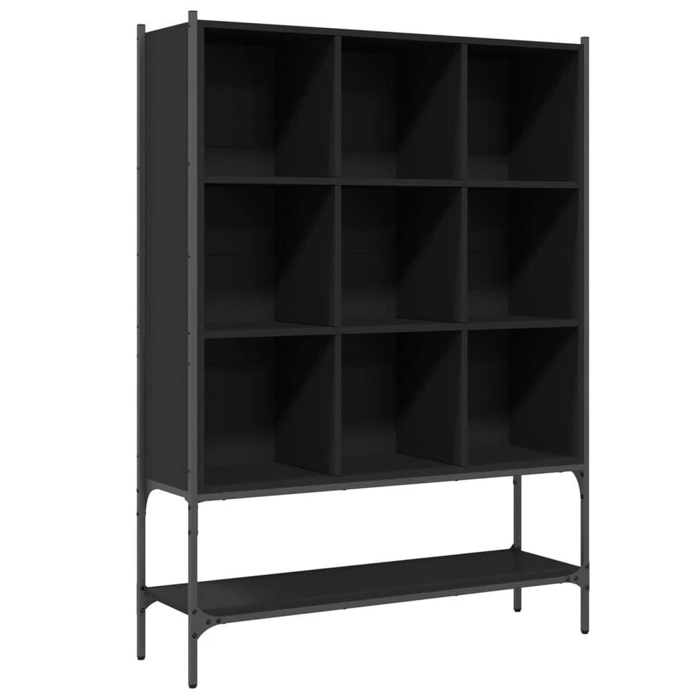 vidaXL Bookcase Black 102x30x141.5 cm vidaXL Engineered Wood - Uncategorized Bookcase
