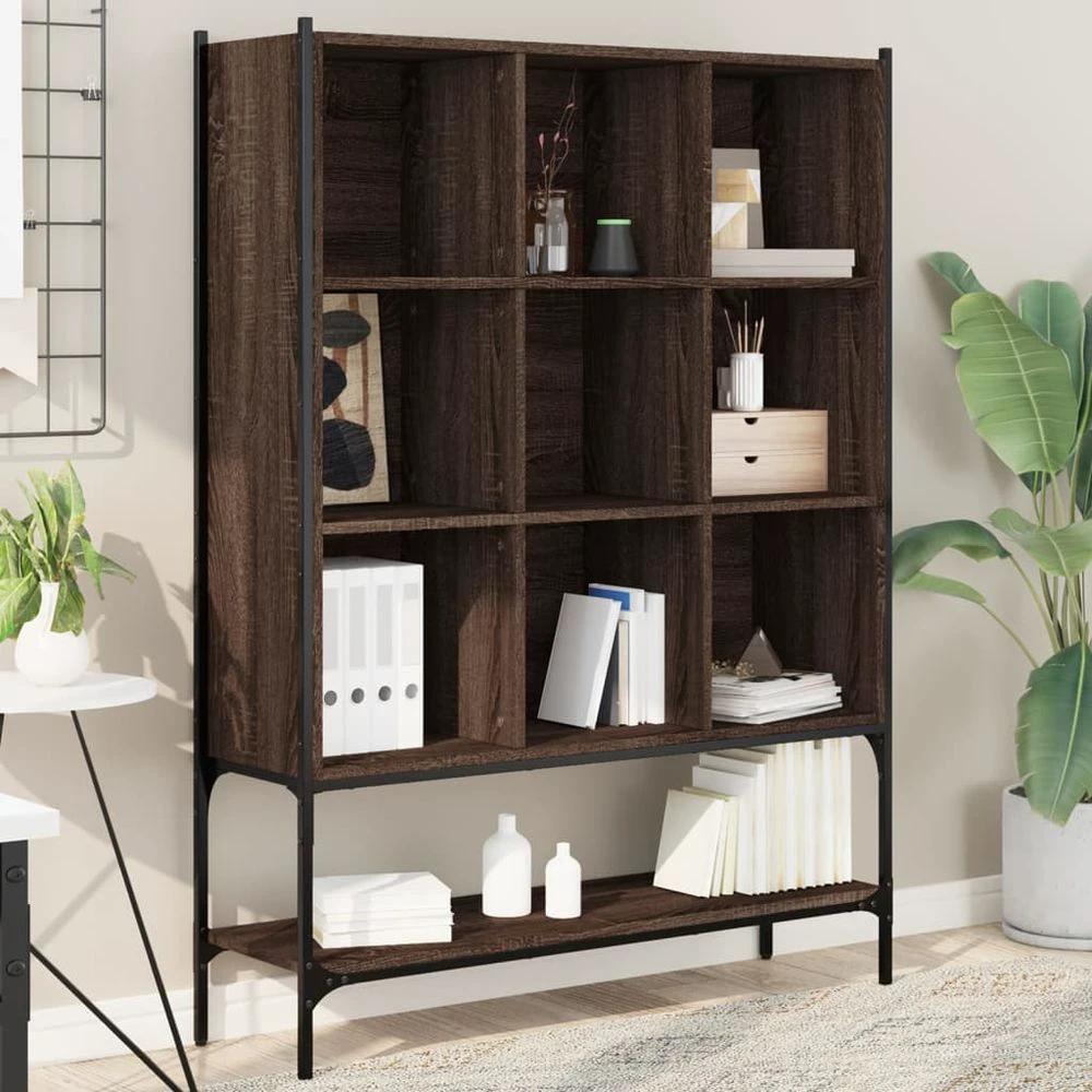vidaXL Bookcase Black 102x30x141.5 cm vidaXL Engineered Wood - Uncategorized Bookcase