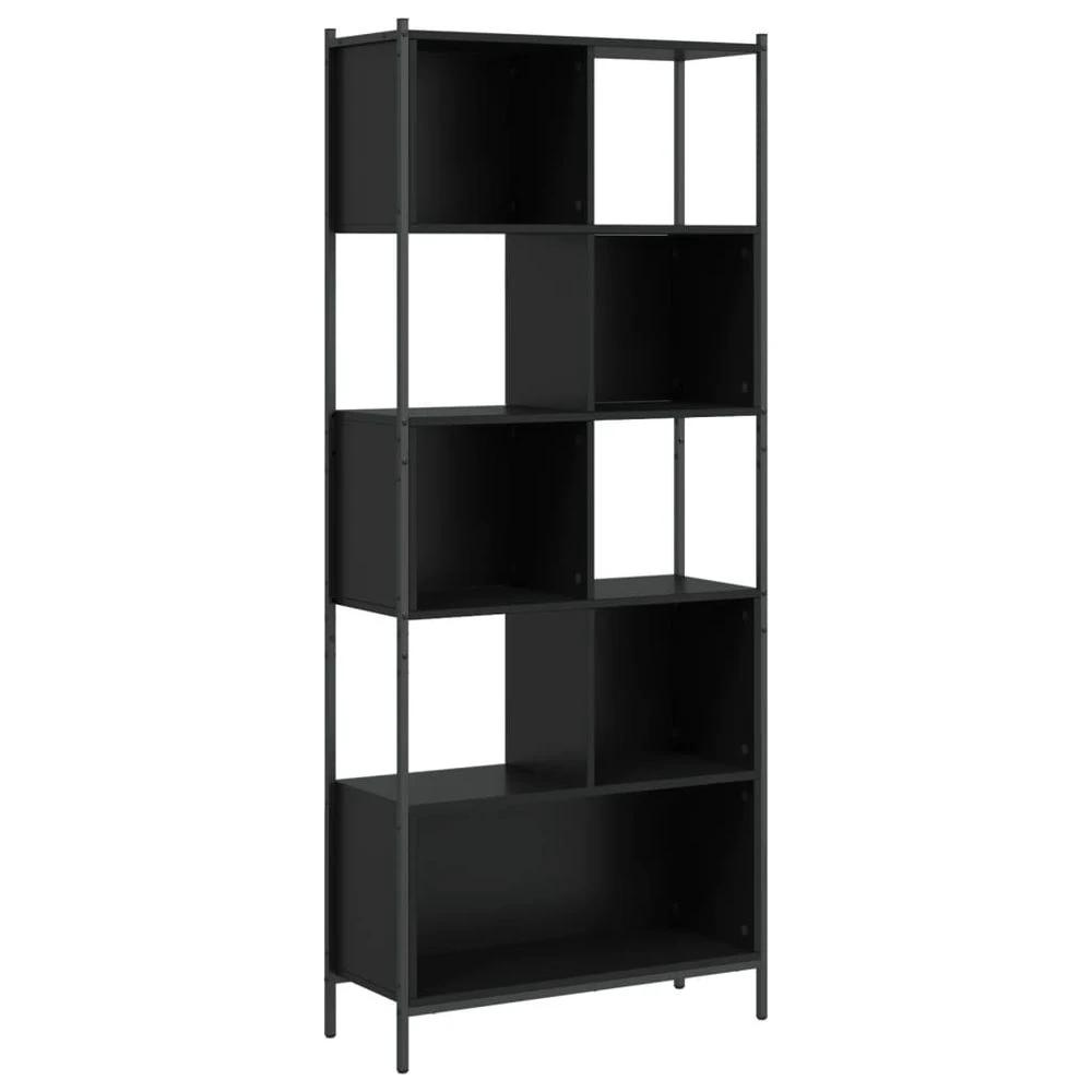 Bookcase Black 72x28x172 cm vidaXL Engineered Wood by vidaXL