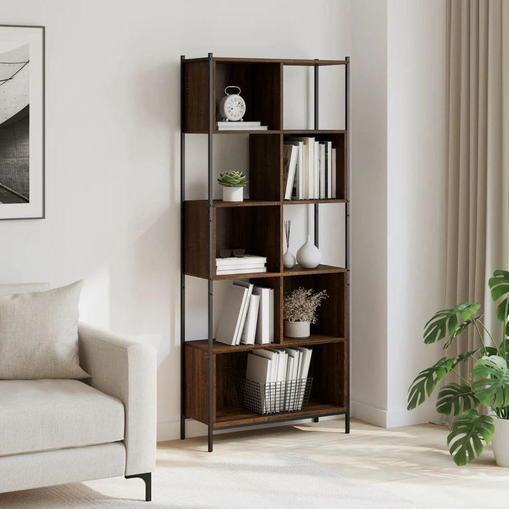 Bookcase Black 72x28x172 cm vidaXL Engineered Wood by vidaXL