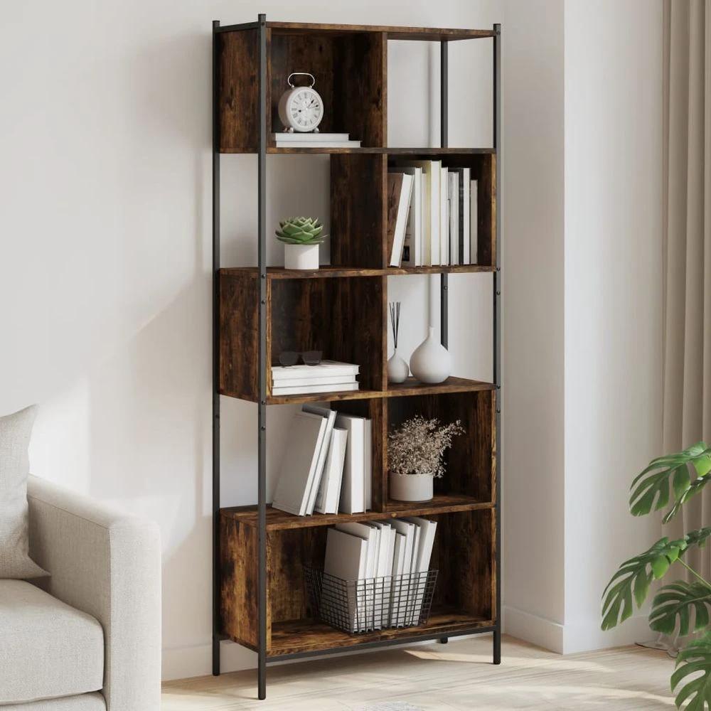 Bookcase Black 72x28x172 cm vidaXL Engineered Wood by vidaXL