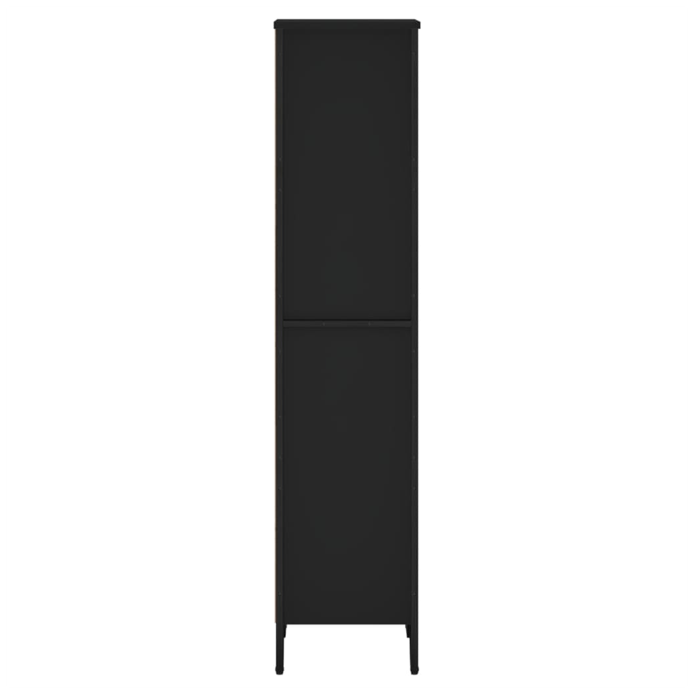 Bookcase Black 50x31x137.5 cm vidaXL Engineered Wood by vidaXL
