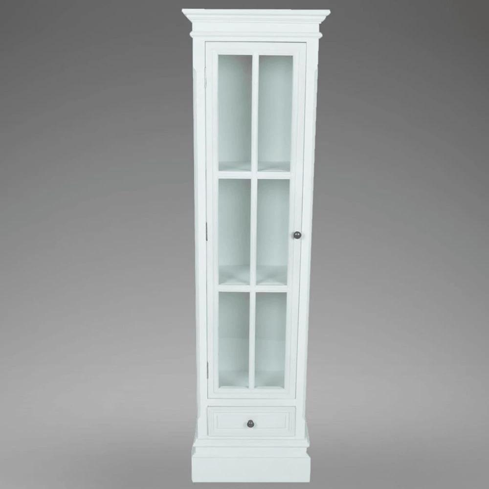 Chic Bookcase Cabinet with 3 Shelves White vidaXL Wooden by vidaXL