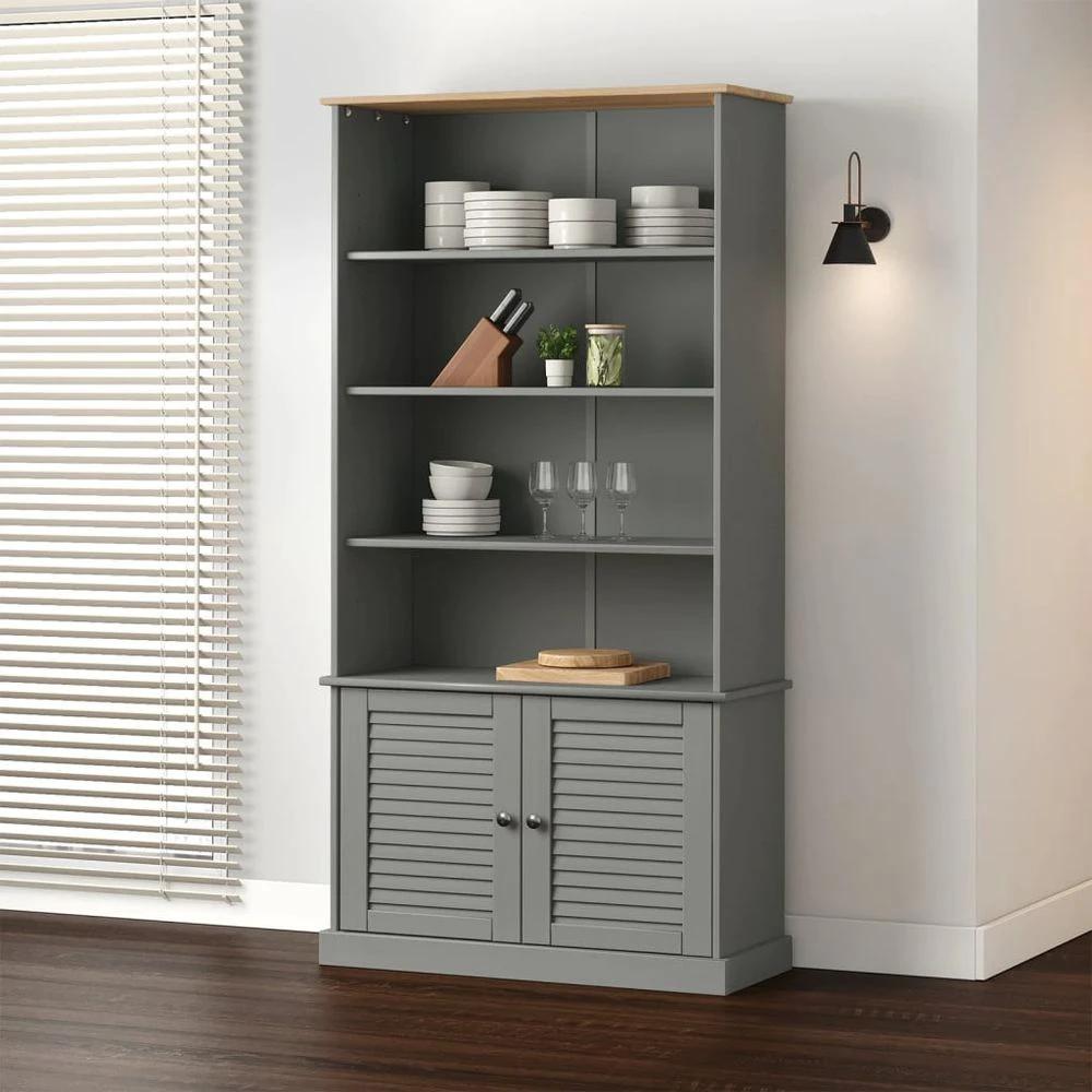 Bookcase VIGO 85x35x170 cm vidaXL Solid Wood Pine by vidaXL