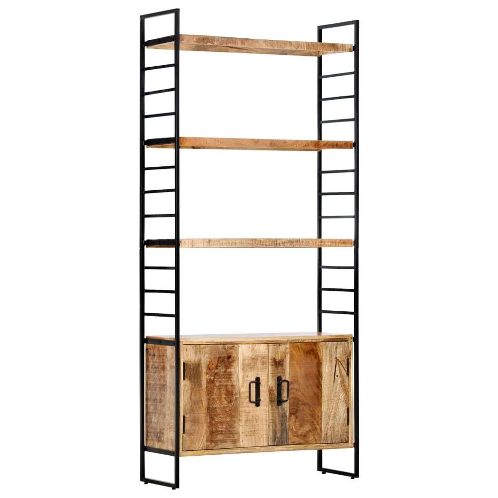 vidaXL 4-Tier vidaXL Bookcase 80x30x180 cm Solid Reclaimed Wood - Uncategorized Bookcase