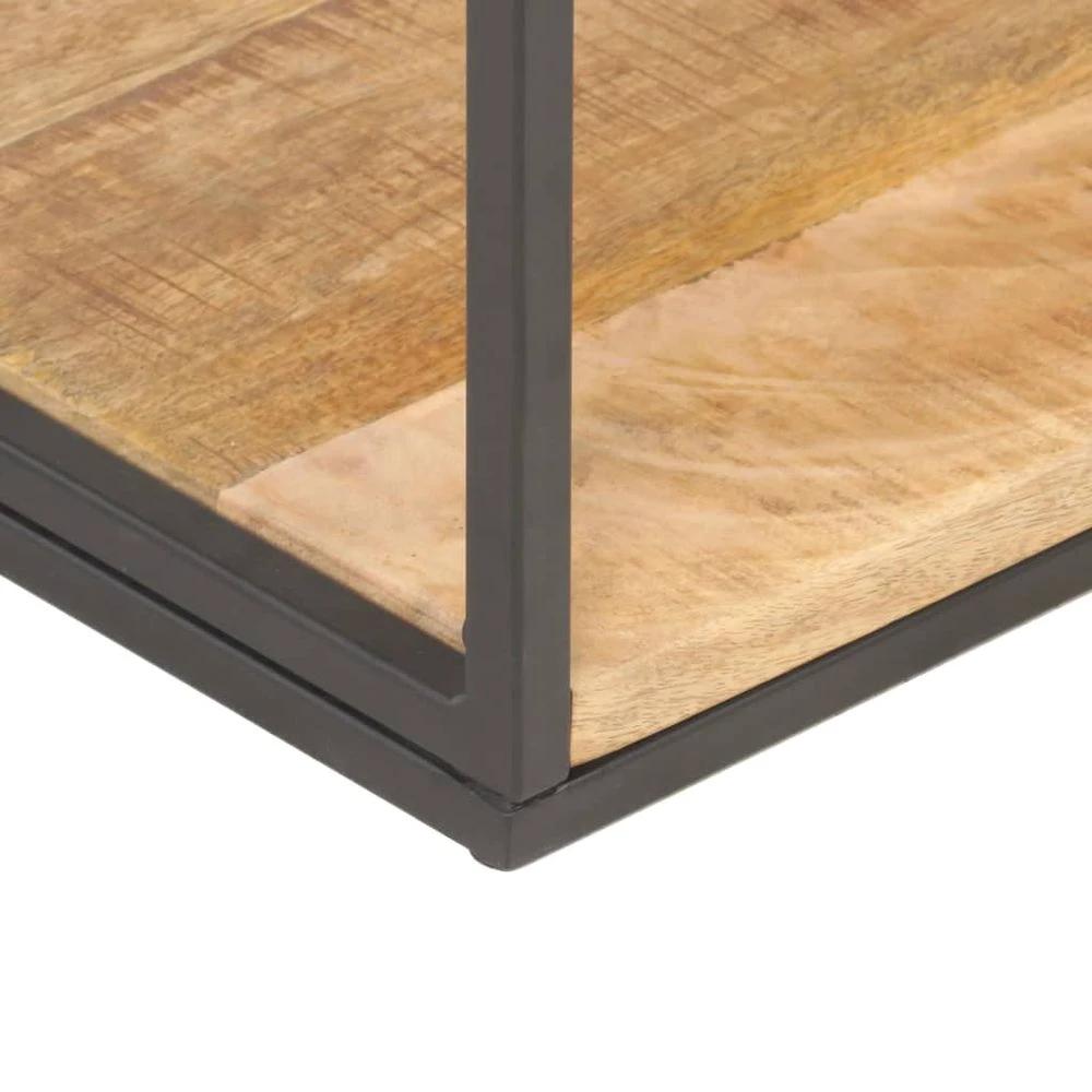 vidaXL Bookcase 80x30x180 cm Rough Mango Wood vidaXL - Uncategorized Bookcase