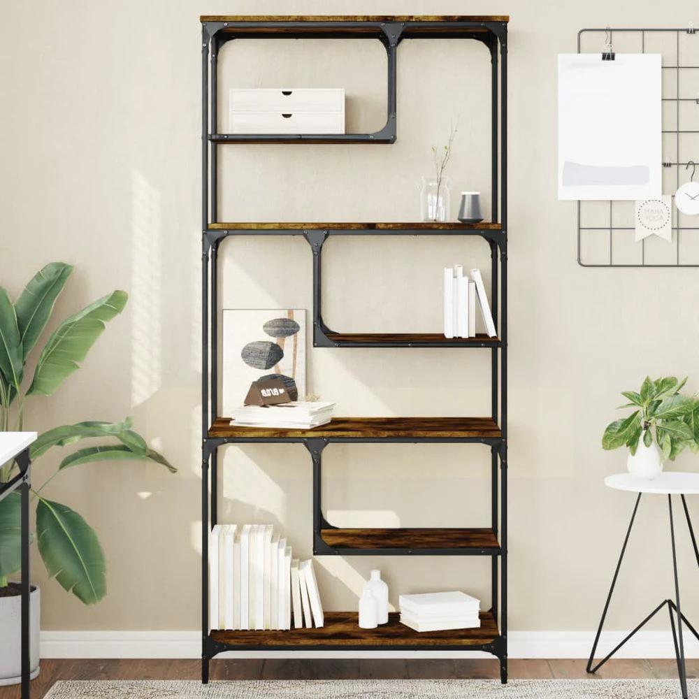 Bookcase Black 81x36x176 cm vidaXL Engineered Wood by vidaXL