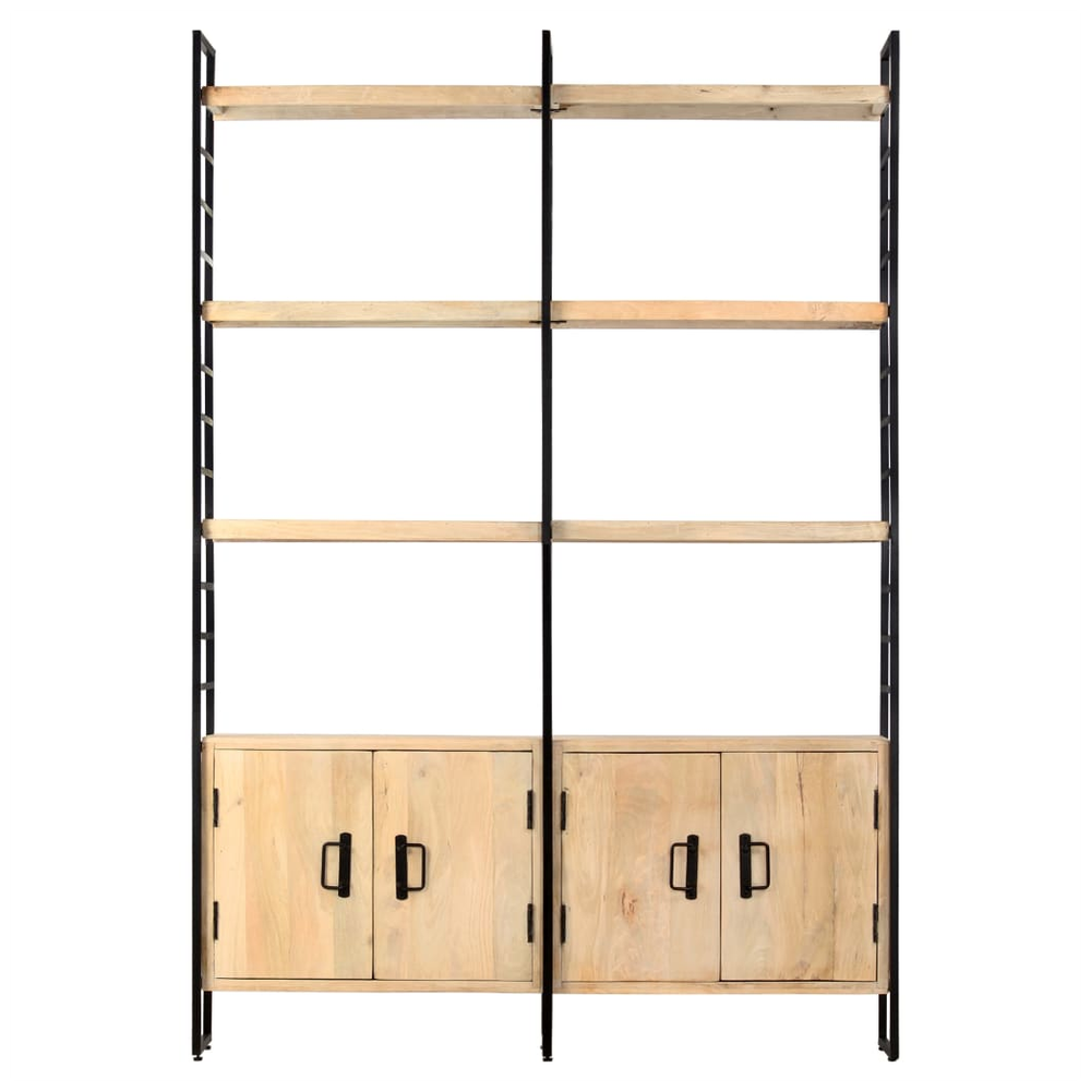 vidaXL 4-Tier vidaXL Bookcase 124x30x180 cm Solid Mango Wood - Uncategorized Bookcase