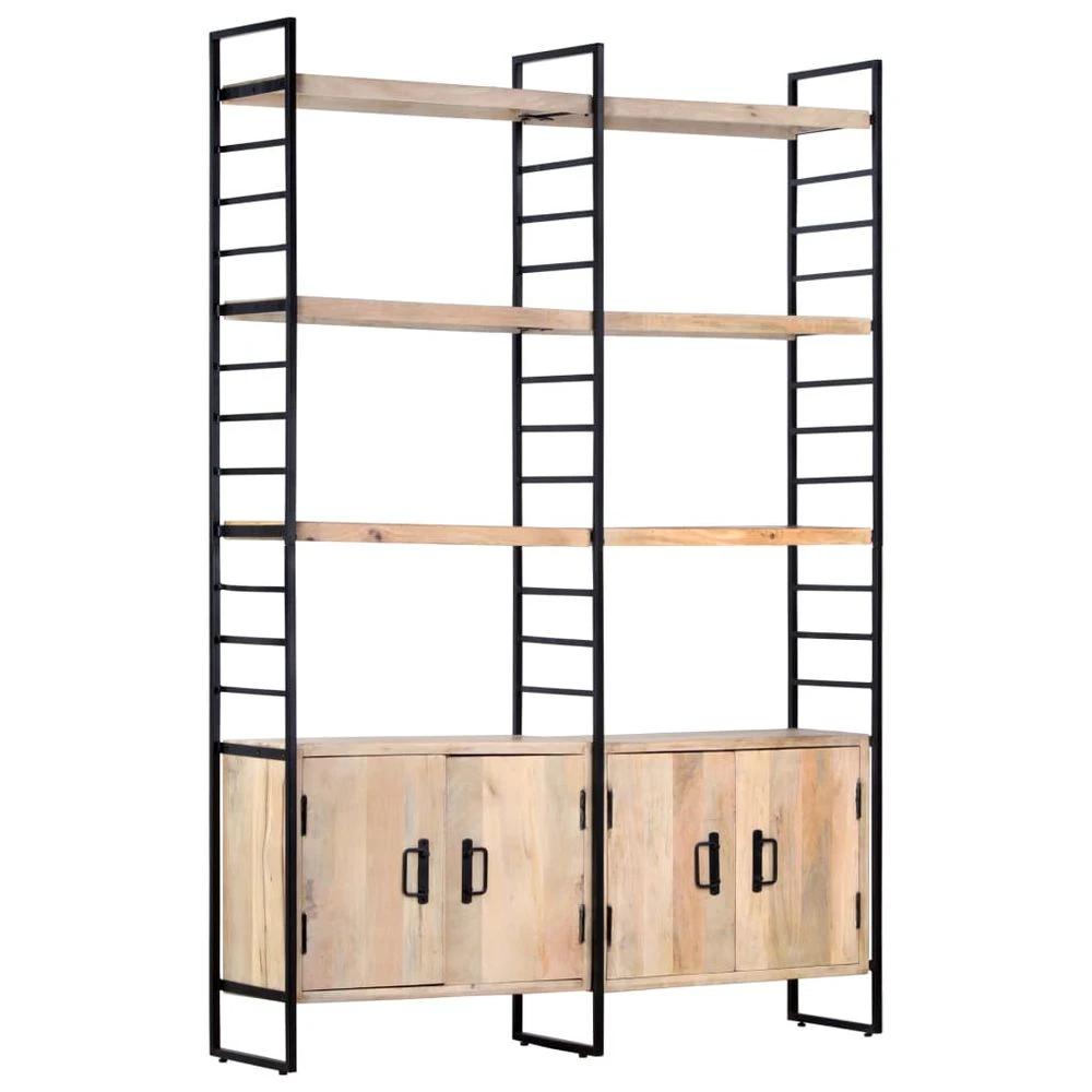 vidaXL 4-Tier vidaXL Bookcase 124x30x180 cm Solid Mango Wood - Uncategorized Bookcase