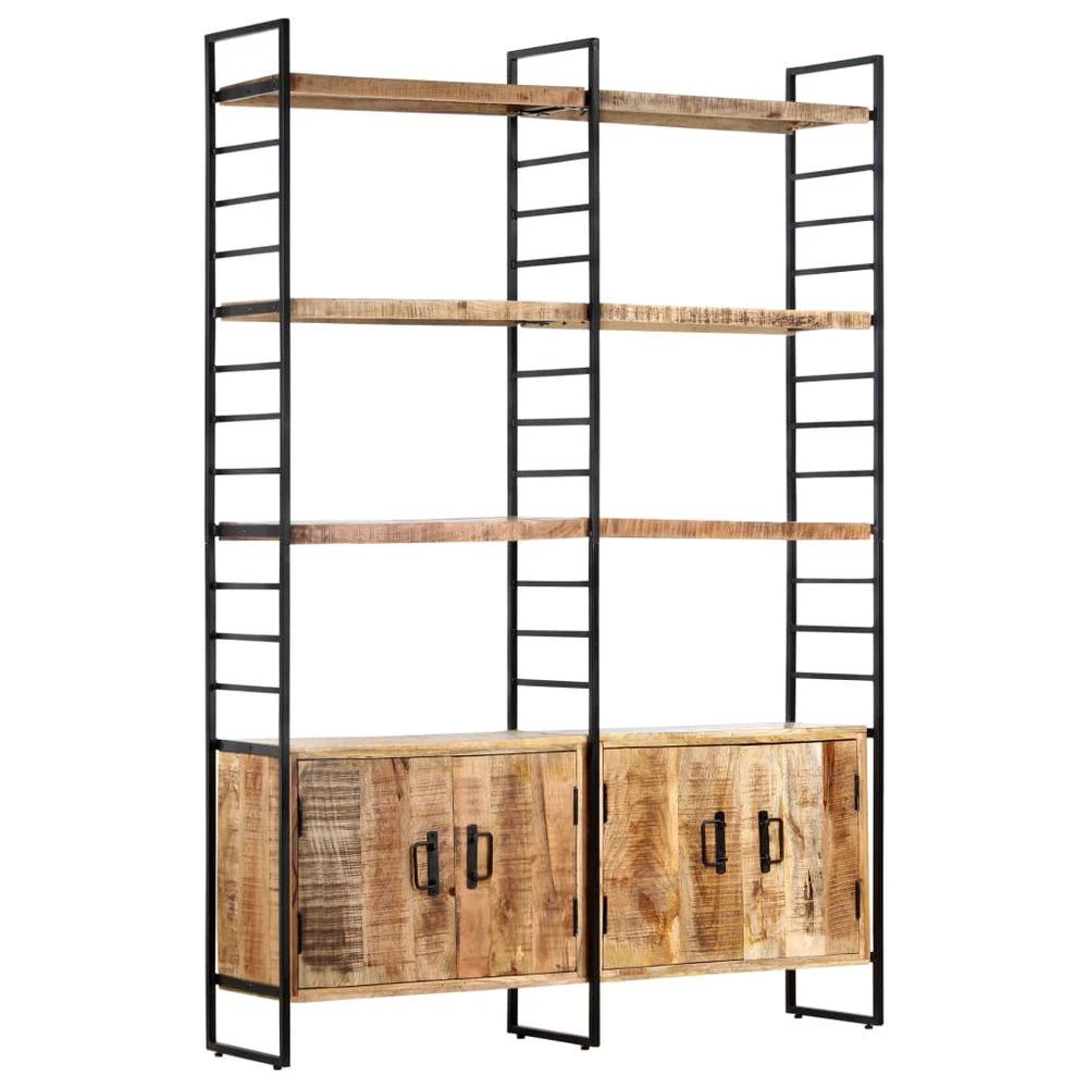 vidaXL 4-Tier vidaXL Bookcase 124x30x180 cm Solid Mango Wood - Uncategorized Bookcase