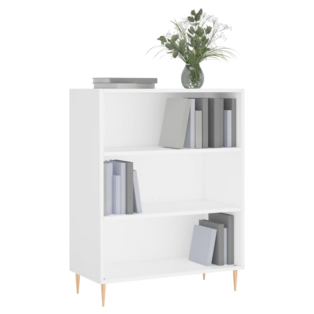 Bookcase White 69.5x32.5x90 cm vidaXL Engineered Wood by vidaXL