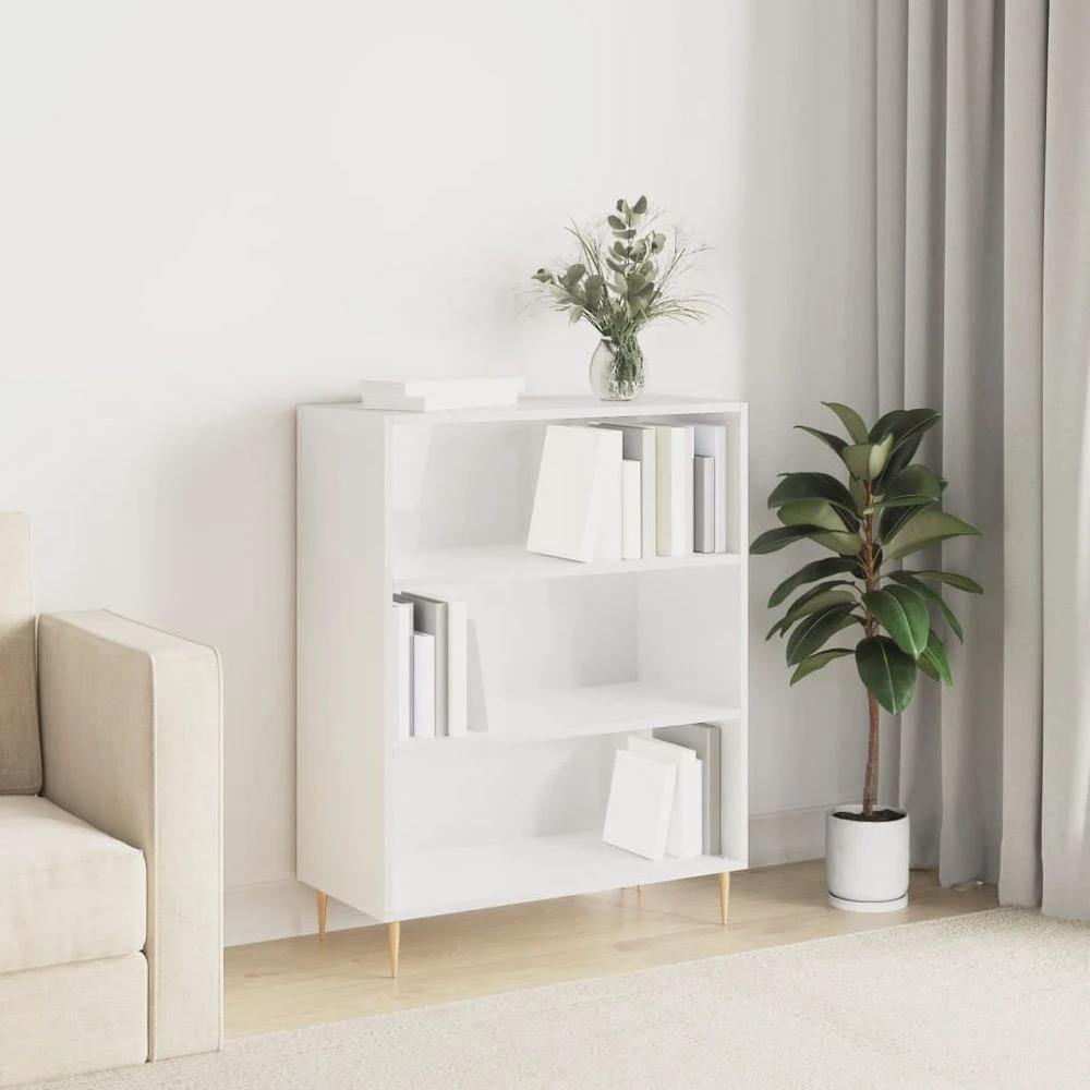 vidaXL Bookcase White 69.5x32.5x90 cm vidaXL Engineered Wood - Uncategorized Bookcase