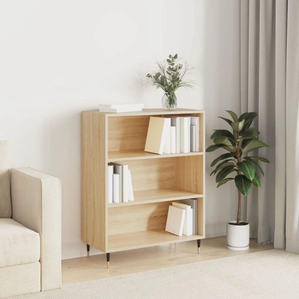 Bookcase White 69.5x32.5x90 cm vidaXL Engineered Wood by vidaXL
