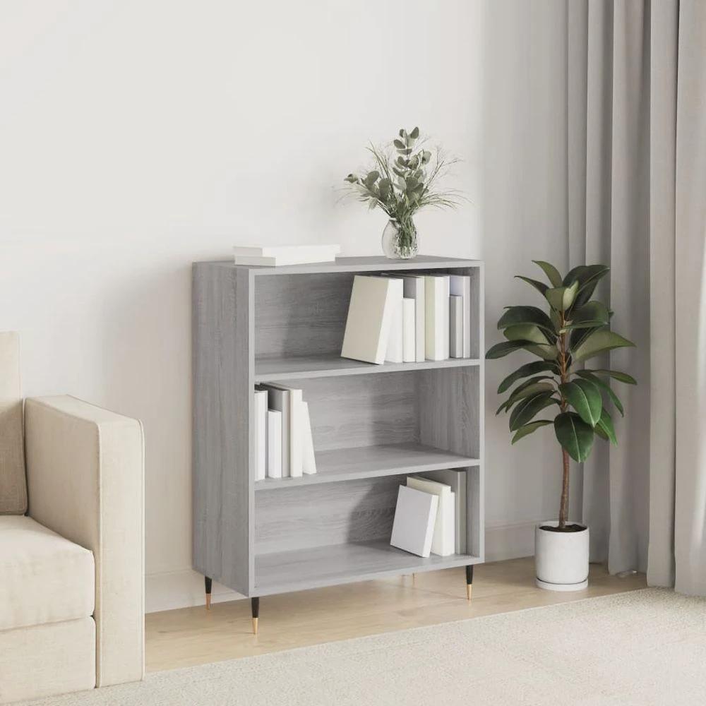 Bookcase White 69.5x32.5x90 cm vidaXL Engineered Wood by vidaXL