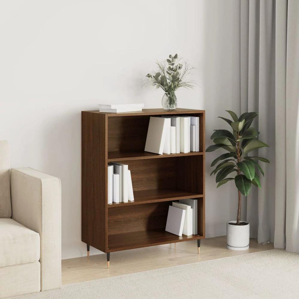 Bookcase White 69.5x32.5x90 cm vidaXL Engineered Wood by vidaXL