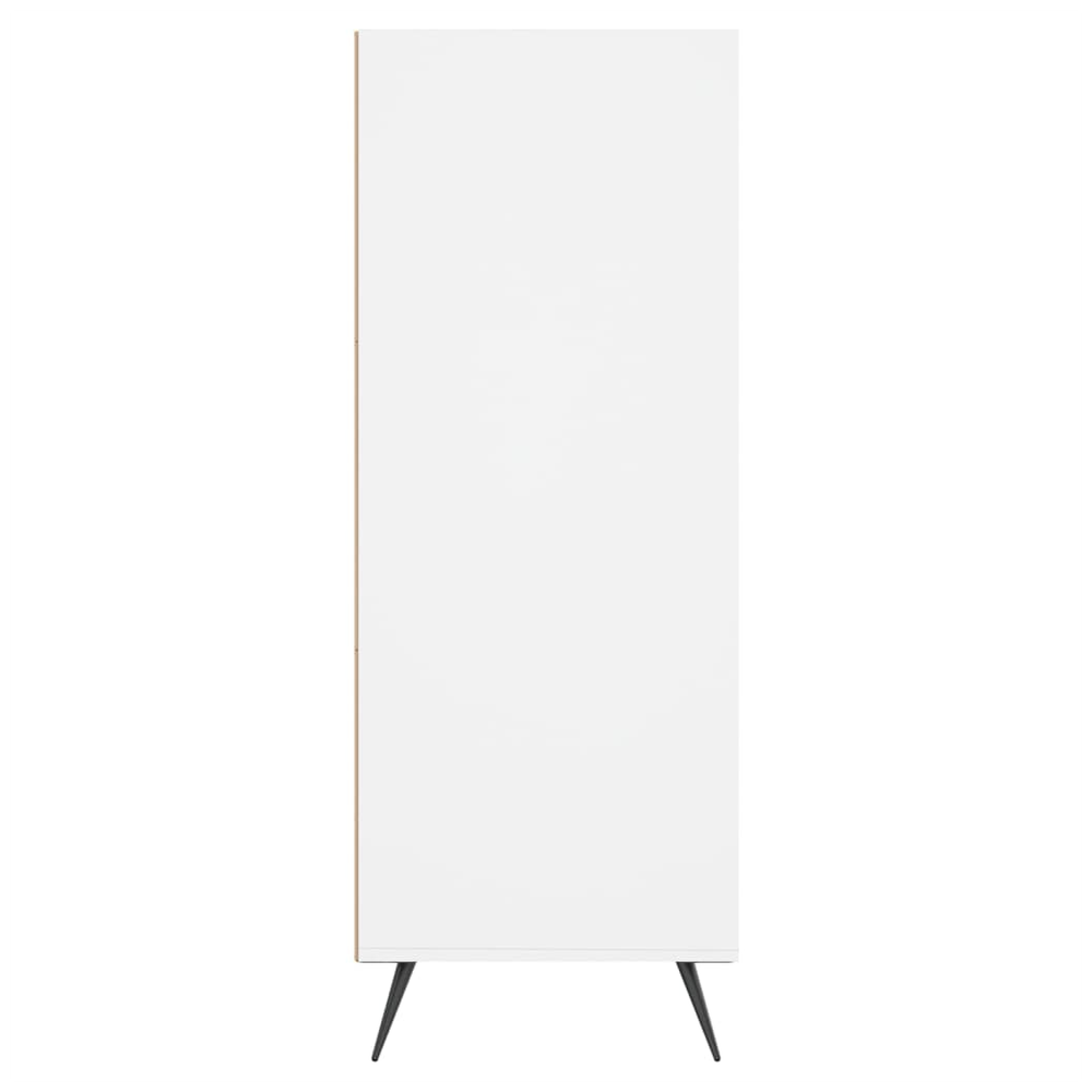 Bookcase White 69.5x32.5x90 cm vidaXL Engineered Wood by vidaXL