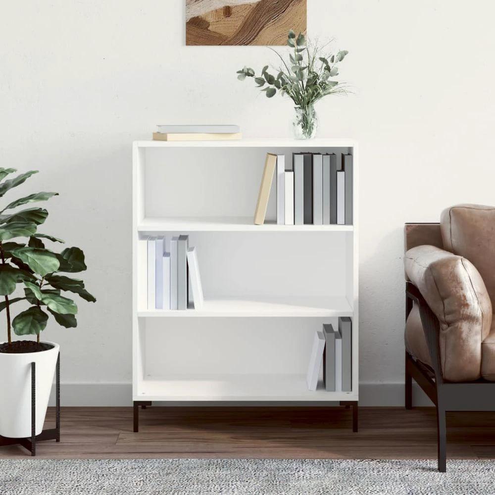 Bookcase White 69.5x32.5x90 cm vidaXL Engineered Wood by vidaXL