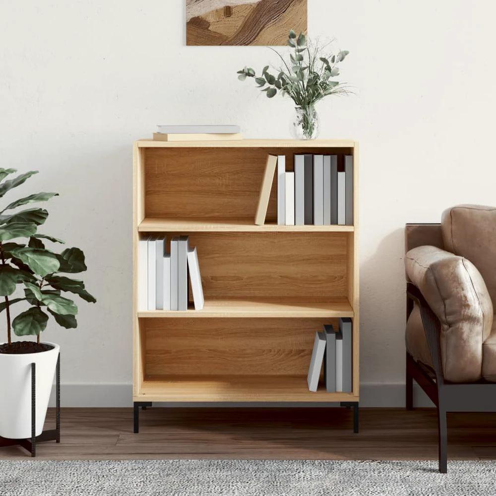 Bookcase White 69.5x32.5x90 cm vidaXL Engineered Wood by vidaXL