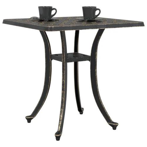 vidaXL vidaXL Garden Table Bronze 53x53x53 cm Cast Aluminium -