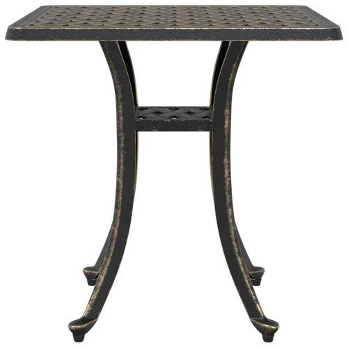 vidaXL vidaXL Garden Table Bronze 53x53x53 cm Cast Aluminium -