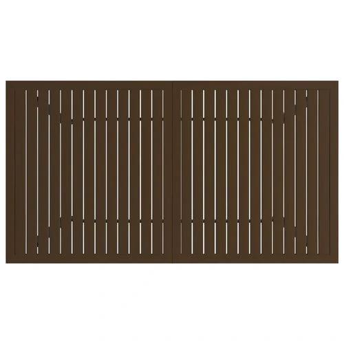 vidaXL Garden Table Brown 81.5x81.5x72 cm Steel by vidaXL