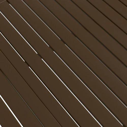 vidaXL Garden Table Brown 81.5x81.5x72 cm Steel by vidaXL