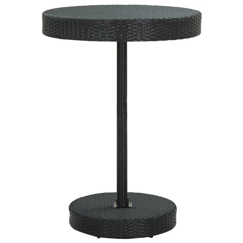 vidaXL Garden Table Brown 60.5x106 cm Poly Rattan by vidaXL