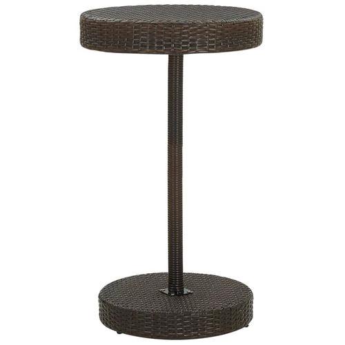 vidaXL vidaXL Garden Table Brown 60.5x106 cm Poly Rattan -