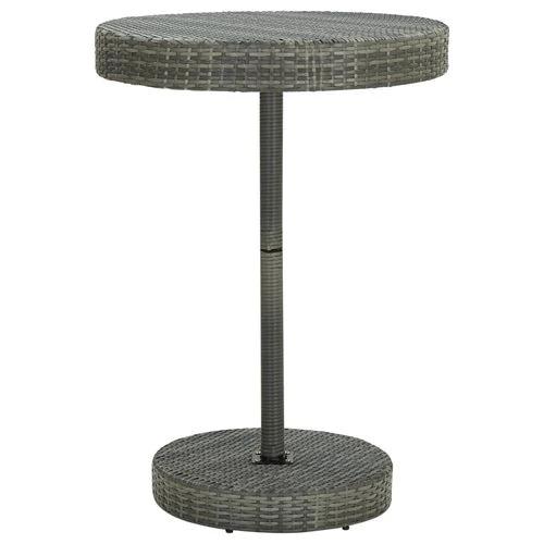 vidaXL Garden Table Brown 60.5x106 cm Poly Rattan by vidaXL