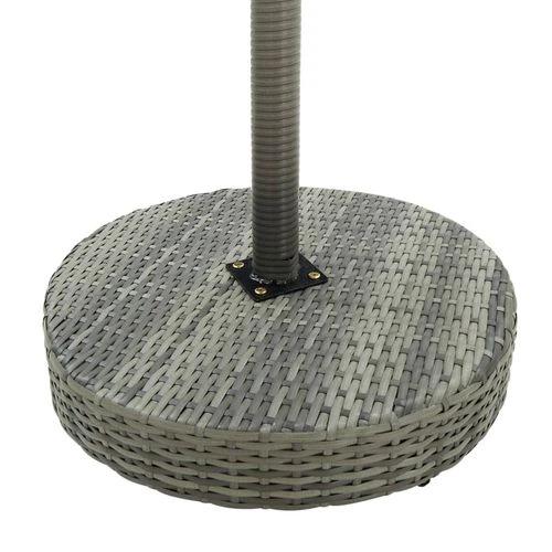 vidaXL vidaXL Garden Table Brown 60.5x106 cm Poly Rattan -