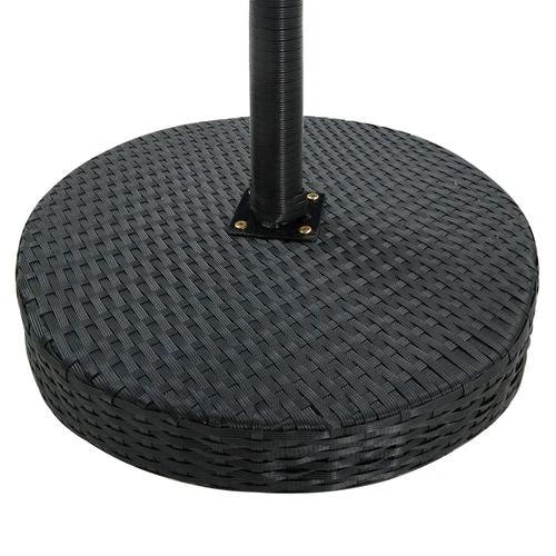 vidaXL Garden Table Brown 60.5x106 cm Poly Rattan by vidaXL