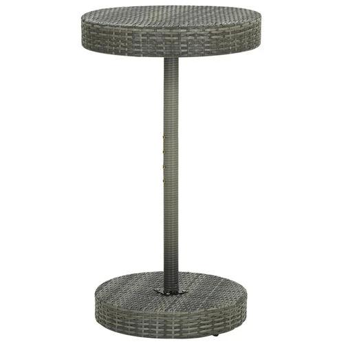 vidaXL vidaXL Garden Table Brown 60.5x106 cm Poly Rattan -