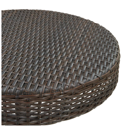 vidaXL vidaXL Garden Table Brown 60.5x106 cm Poly Rattan -