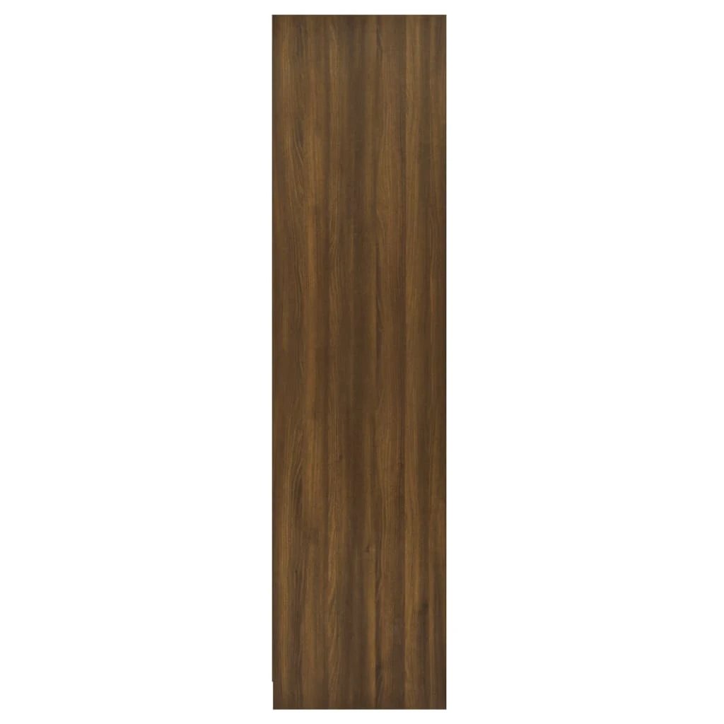 vidaXL Wardrobe with Drawers Smoked Oak 50x50x200 cm Engineered Wood -