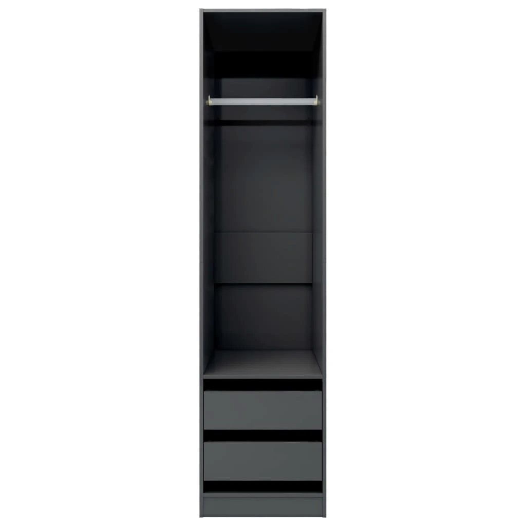 Wardrobe with Drawers Smoked Oak 50x50x200 cm Engineered Wood by vidaXL