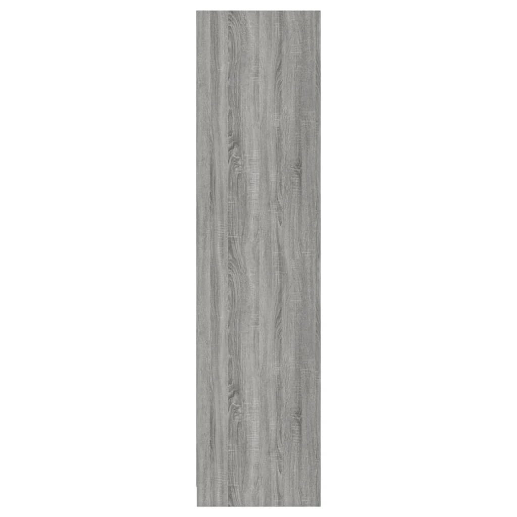 Wardrobe with Drawers Smoked Oak 50x50x200 cm Engineered Wood by vidaXL
