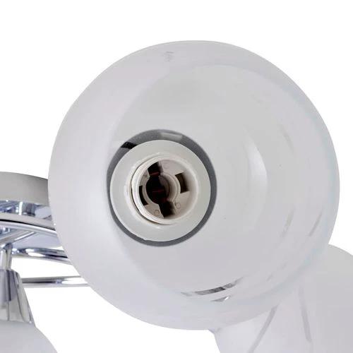 Ceiling Lamp with Glass Shades for 5 E14 Bulbs by vidaXL
