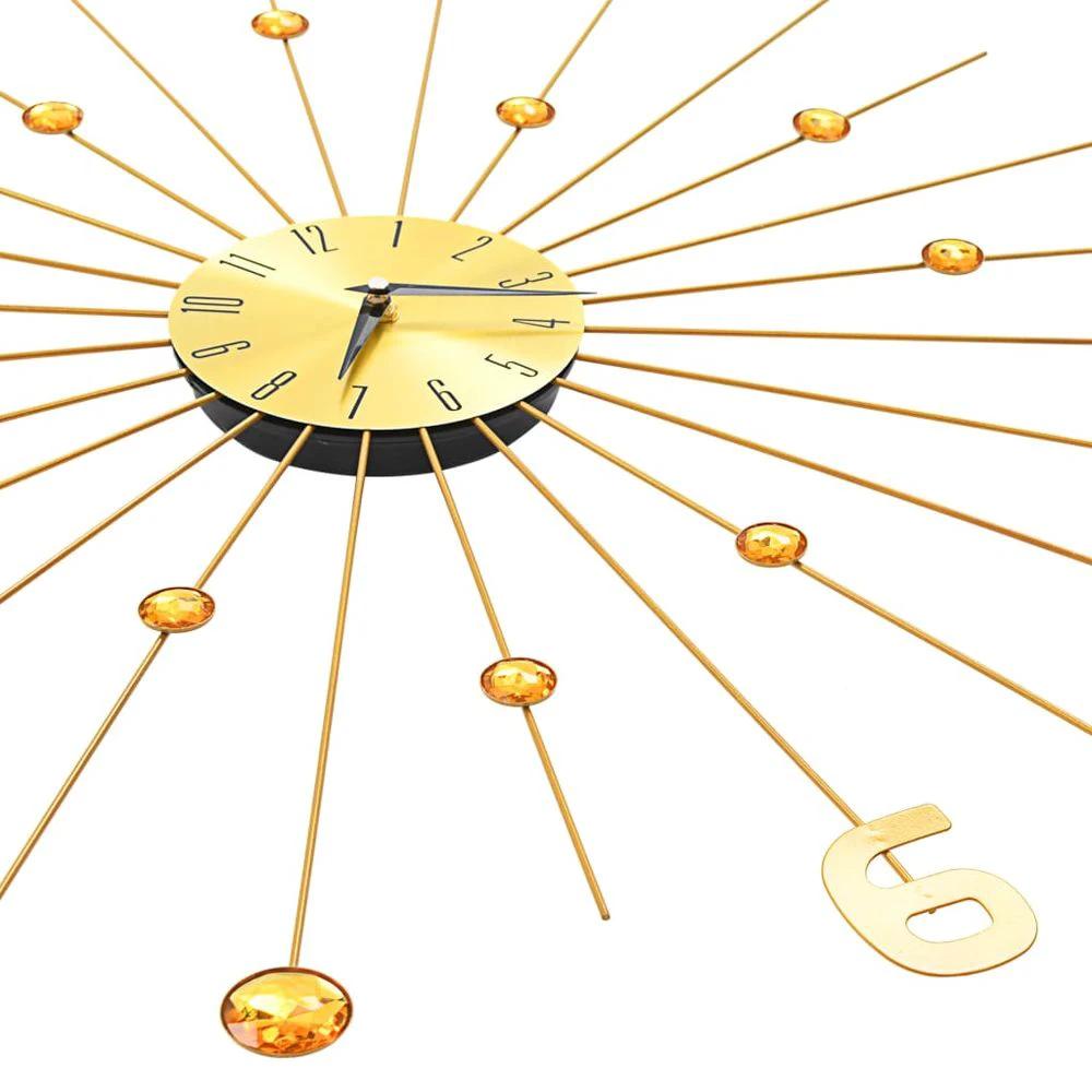 Wall Clock Metal 70 cm Golden - Clock from vidaXL