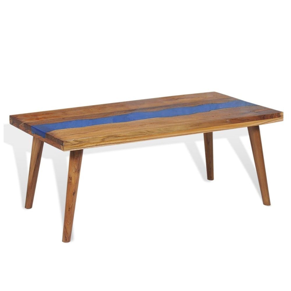 vidaXL Coffee Table Teak Resin 100x50x40 cm vidaXL - Coffee Tables Coffee Table