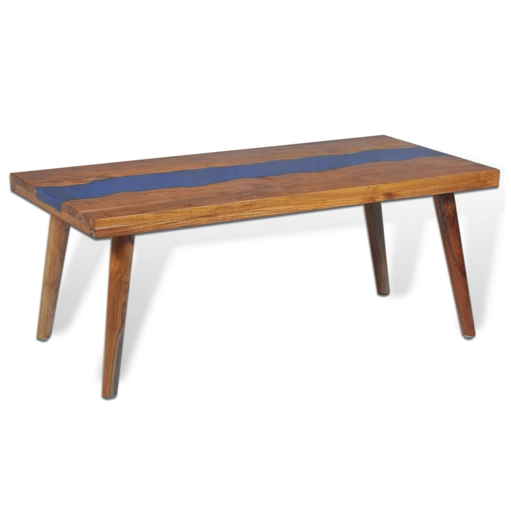 vidaXL Coffee Table Teak Resin 100x50x40 cm vidaXL - Coffee Tables Coffee Table