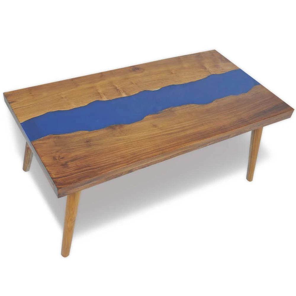 vidaXL Coffee Table Teak Resin 100x50x40 cm vidaXL - Coffee Tables Coffee Table