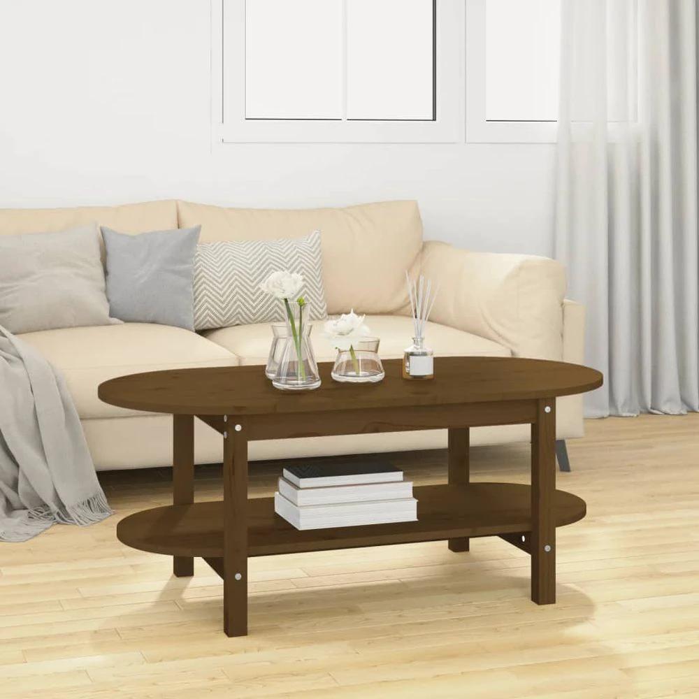 vidaXL Coffee Table 110x55x45 cm vidaXL Solid Wood Pine - Coffee Tables Coffee Table