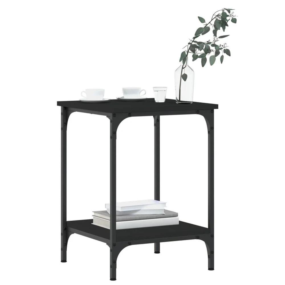 vidaXL Coffee Table Black 40x40x55 cm vidaXL Engineered Wood - Coffee Tables Coffee Table