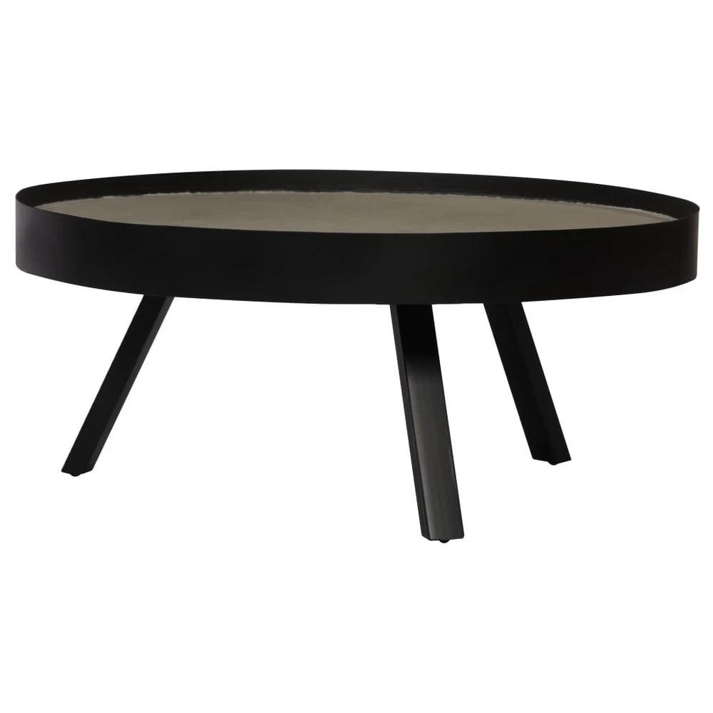 Coffee Table vidaXL Concrete Top 74x32 cm by vidaXL